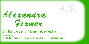alexandra fixmer business card